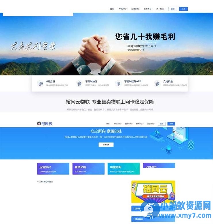 流量卡网站源码 带后台文章系统+网站SEO优化插图